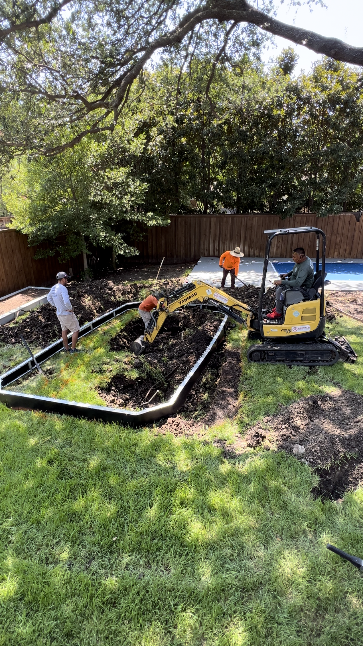 inground trampoline installation Dallas Texas