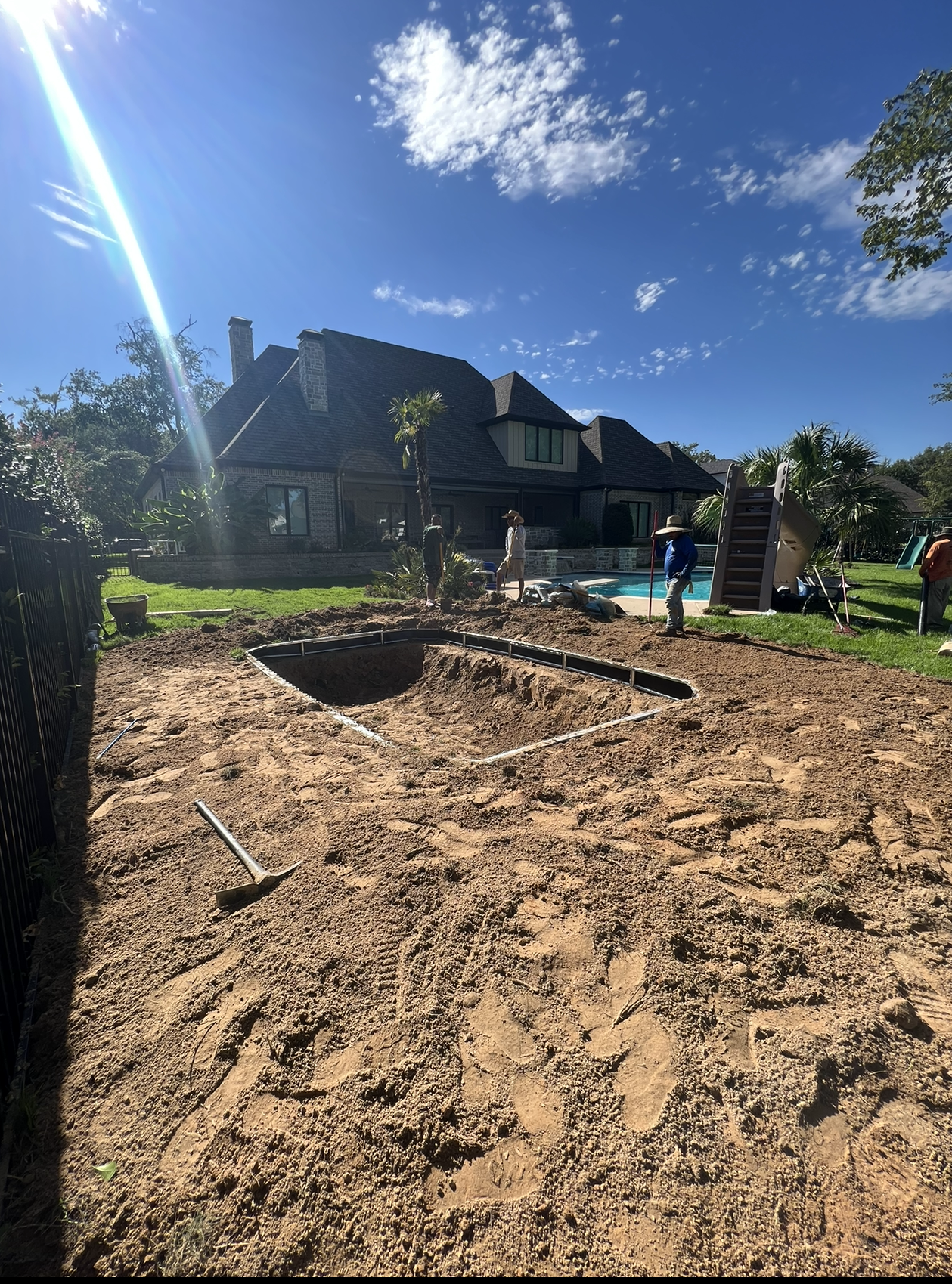 inground trampoline installation Dallas Texas