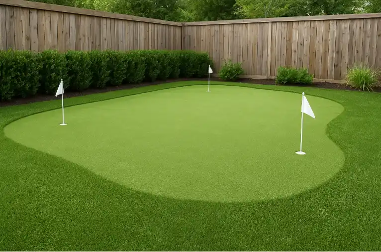 Putting green installation Prosper TX by Medina Landscape
