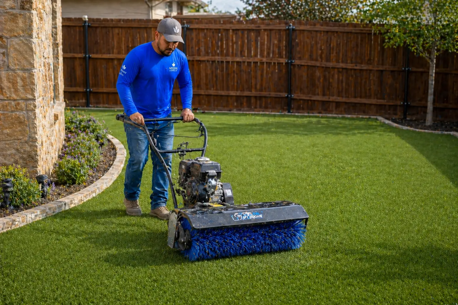 Infill and brushing turf Dallas TX
