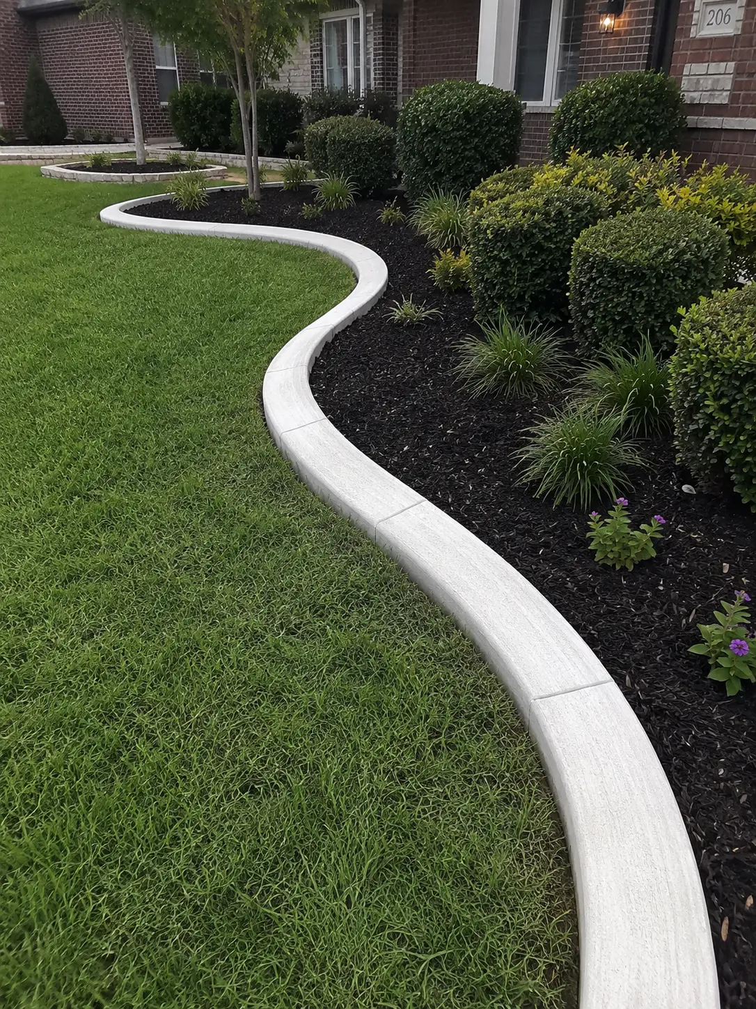 Concrete curbing