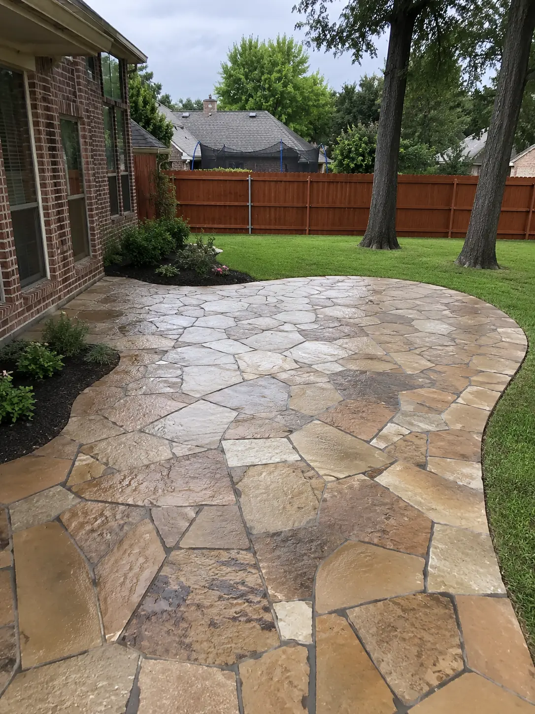 Flagstone patio