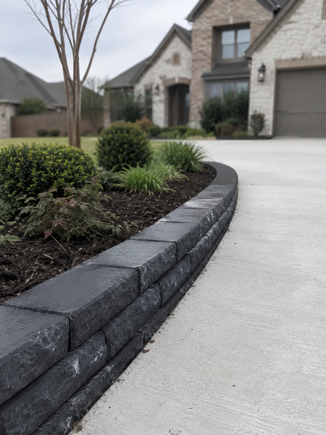 Garden border wall